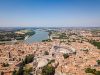 Arènes d'Arles vues du ciel proche de notre camping